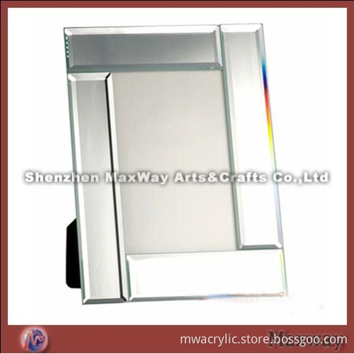 Mirror Desk Top Acrylic Glass Photo Frame